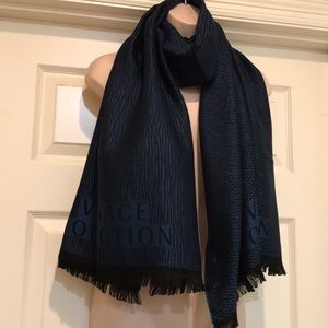 New Versace Collection Logo Wool Scarf